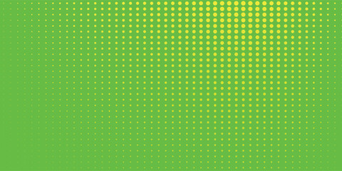 Wall Mural - dots halftone green color pattern gradient texture with technology digital background. dots pop art 
