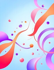 Wall Mural - abstract background with circles