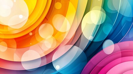 Poster - Abstract Circles Background.