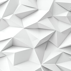 Poster - Monochromatic abstract geometric background with sharp-edged polygons, layered to create depth, using subtle shading and lighting for a minimalist design