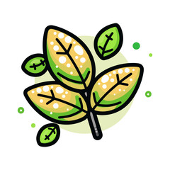 Sticker - Latex allergy vector icon