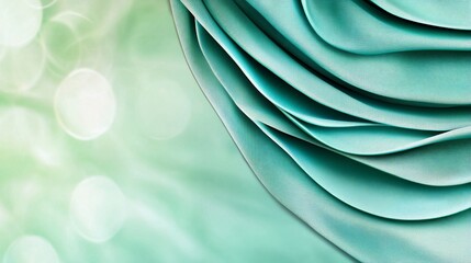 Fototapete - Abstract Green Fabric.