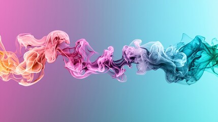 Aufkleber - Abstract Smoke Swirls.