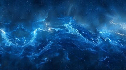 Fototapete - Blue Nebula.