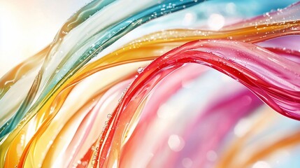Poster - Colorful Liquid Swirls.