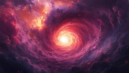 Wall Mural - Spiral Galaxy with Light