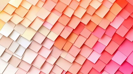 Aufkleber - Pink and Orange Squares.