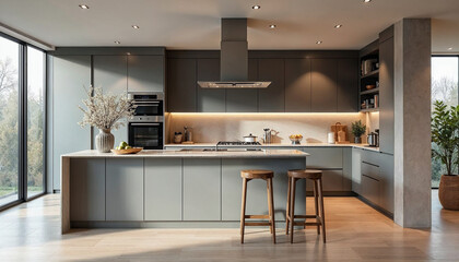 modern kitchen interior