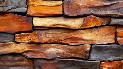 Poster - Rustic Wood Wall Texture.