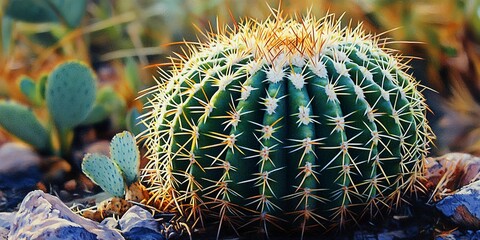 Poster - cactus in the garden