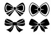 © Sumondesigner_42 - Set of bows silhouette isolated on a white background