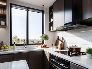 Poster - modern kitchen interior photo