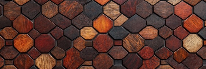 Octagonal Wooden Wall Panel