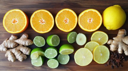 Aufkleber - Vibrant Citrus and Spice Medley