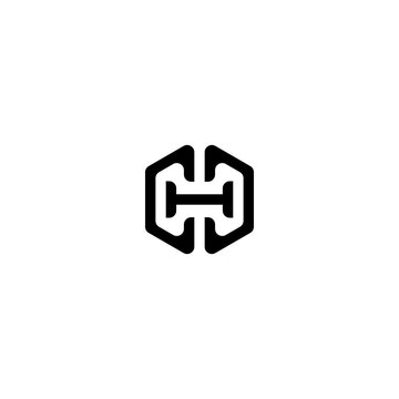 H Letter Shape Logo