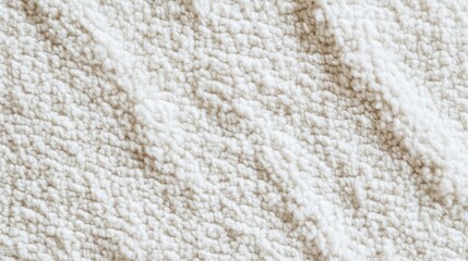 White boucle cotton fabric texture as background