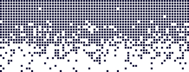 Aufkleber - digital background with dissolving rectangular dots and gradient mosaic texture. abstract background