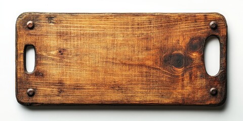 Wall Mural - Rustic Wooden Cutting Board with Handles