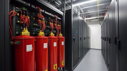 Poster - data center fire suppression systems integrated with security protocols for comprehensive facility p