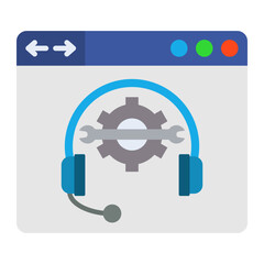 Sticker - Online support Icon