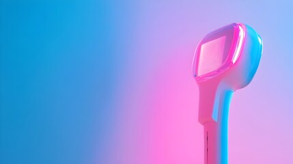 Poster - Futuristic digital skin sensor device with sleek interface display for comprehensive wellness and skincare data monitoring and analytics