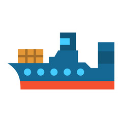 Canvas Print - Ship Icon