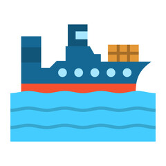 Sticker - Cargo ship Icon