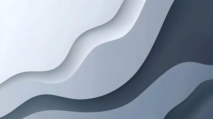 Poster - A sleek and modern minimalist slide background featuring shades of cool grey and soft white creating a clean and elegant visual foundation for presentations websites