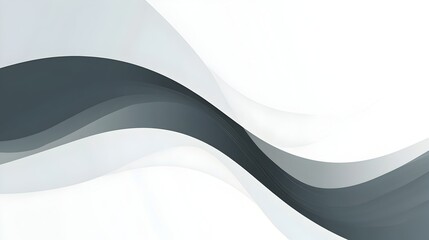 Poster - Minimalistic and Elegant Slide Background in Shades of Cool Grey and Soft White Leaving a Blank Center Space for Versatile Content Display and Presentation Needs