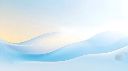 Poster - A minimalistic and elegant slide background featuring a smooth gradient blend of sky blue and white with a hint of yellow providing a clean and professional canvas for content presentations