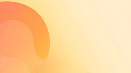 Poster - Elegant of a minimalistic slide background featuring a warm gradient transition from orange to light yellow leaving the central area empty for your content or design elements