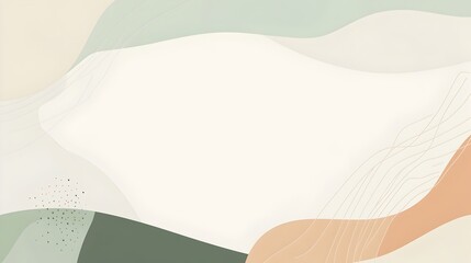 Poster - A minimalistic slide background featuring soft green and light brown tones providing a clean and elegant canvas for content placement in presentations marketing materials or website designs