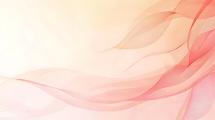 Poster - Elegant minimalistic slide background with soft pink and light peach tones leaving the center blank space for adding content such as text graphics or images  Ideal for professional presentations