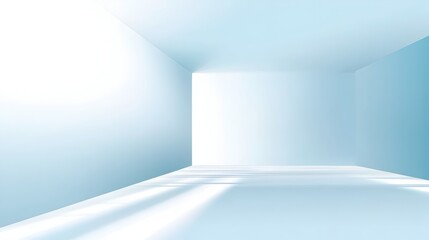 Poster - Minimalist Pale Blue and White Gradient Slide Background for Presentations Websites or Digital Designs  A clean simple and versatile template with a soft color palette and open space for content