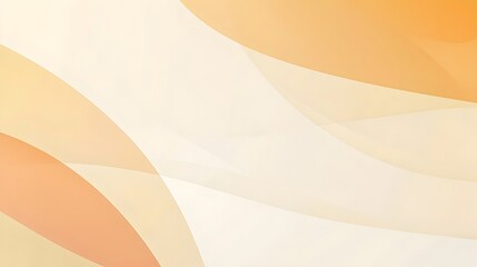 Poster - A minimalistic and modern slide background featuring a warm color palette of orange yellow peach and white tones creating a soft and serene visual aesthetic with a blank central space for content