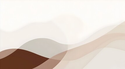 Poster - elegant and contemporary background with a minimalistic design featuring soft brown light beige pale