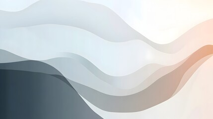Poster - a of a minimalistic slide background featuring warm grey soft white light silver and pale blue tones