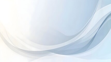 Poster - A minimalist slide background in a warm neutral color palette of grey white silver and pale blue tones leaving an uncluttered central space for content presentation or information display