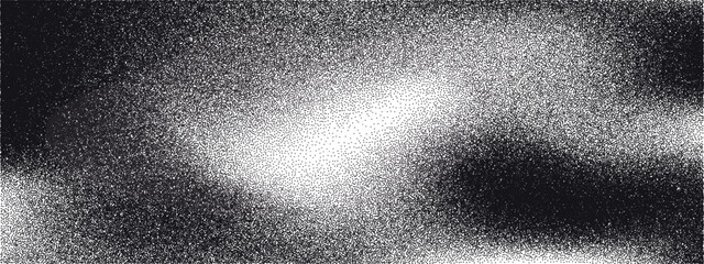 Aufkleber - Noise gradient vector texture. Random gritty background. Monochrome halftone pattern. Distressed black and white elements. Vintage grunge backdrop.