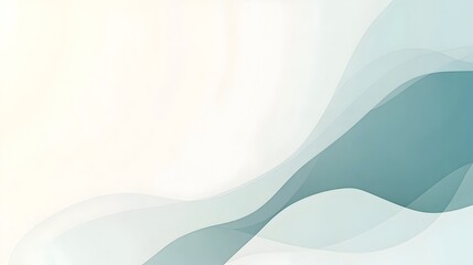 Poster - elegant and modern minimalistic slide background with soft blue light teal pale grey and warm white 
