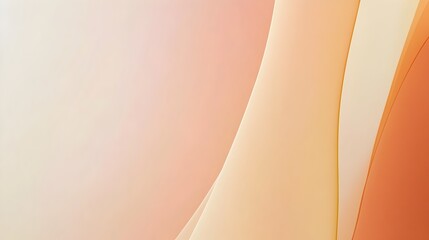Poster - Minimalist gradient background with a harmonious blend of warm orange light yellow soft peach and pale white tones creating a serene and captivating visual environment for digital content branding
