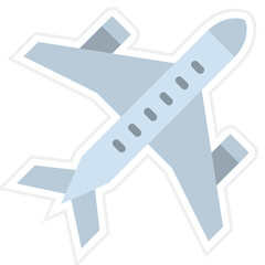 Sticker - Airplane Icon