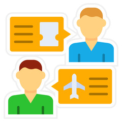 Poster - Travel chat Icon