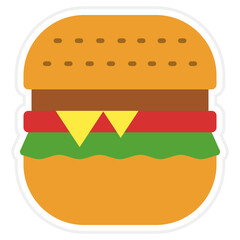 Sticker - Burger Icon