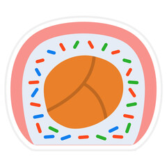 Sticker - Sushi roll Icon