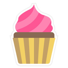 Wall Mural - Cupcake Icon