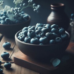 Wall Mural - Earthy Blueberry Display