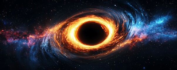 Big black hole at the center of the galaxy. 