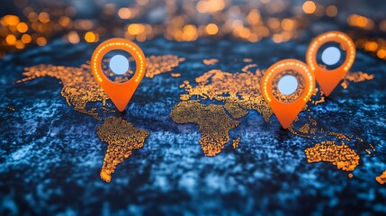 Poster - discovering global connections through innovative location markers