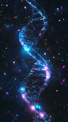 Canvas Print - Structure of DNA molecule